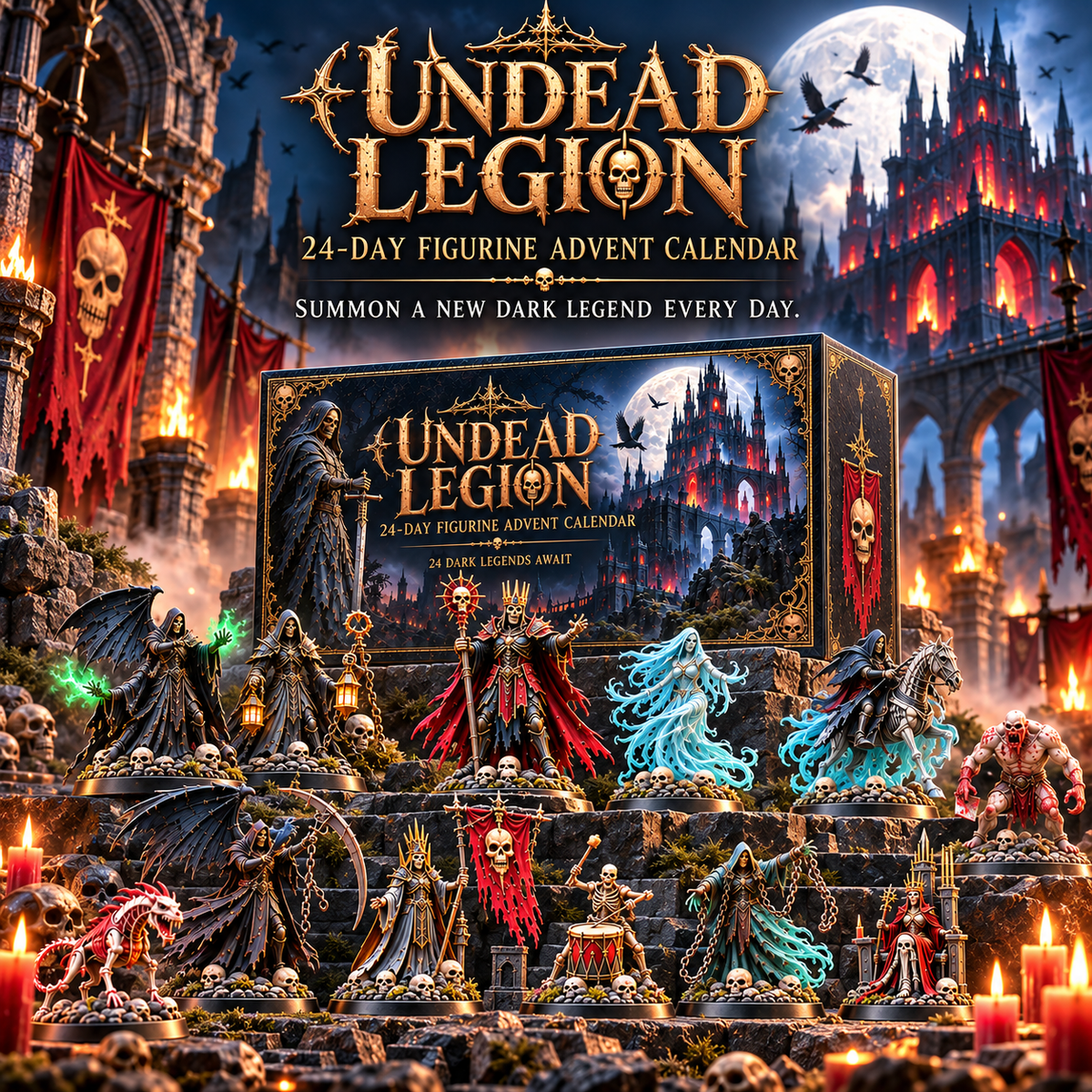 Undead Legion 24-Day Dark Fantasy Figurine Advent Calendar