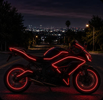 Motorcycle RGBIC Glow Kit 5000+ Colors, Music Sync & App Control