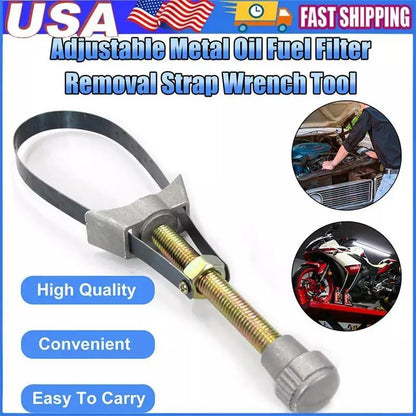 Auto Car Diameter Adjustable Oil Filter Removal Strap Wrench Tool,Car Oil Filter Wrench