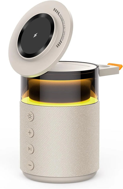 3-in-1 Bluetooth Speaker & Wireless Charging Night Lamp