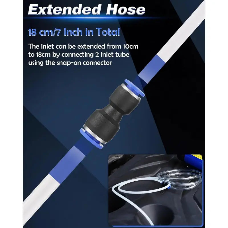 12V 100W Self-Priming Electric Oil Pump 30min Continuous Run, Engine Oil Change Tool, Gear & Transmission Fluid Removal