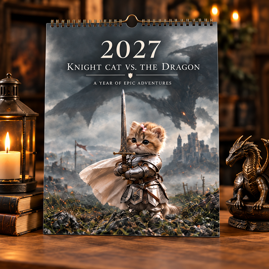 2027 Knight Cat vs. The Dragon Calendar