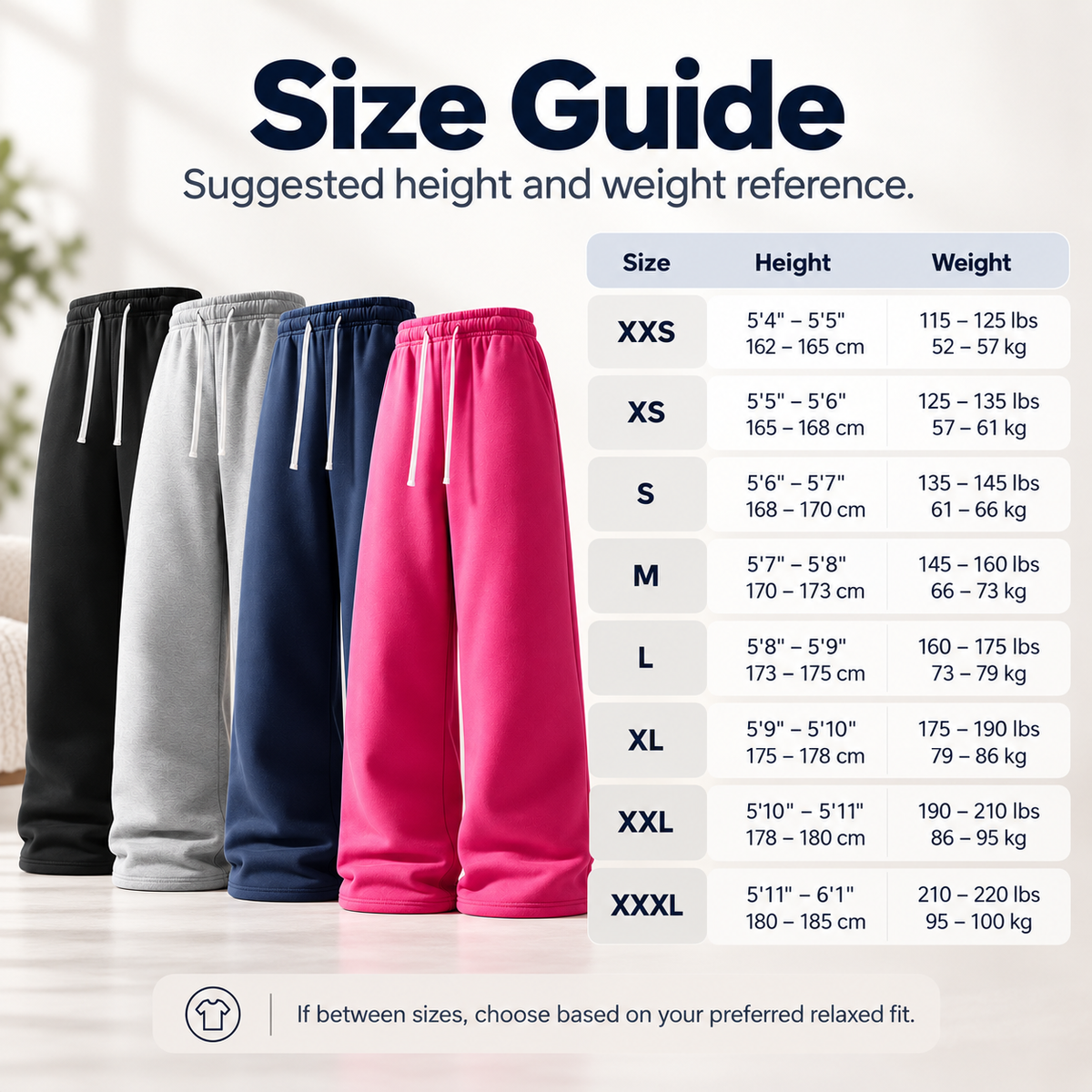 4-Pack Ultra-Soft Wide-Leg Sweatpants