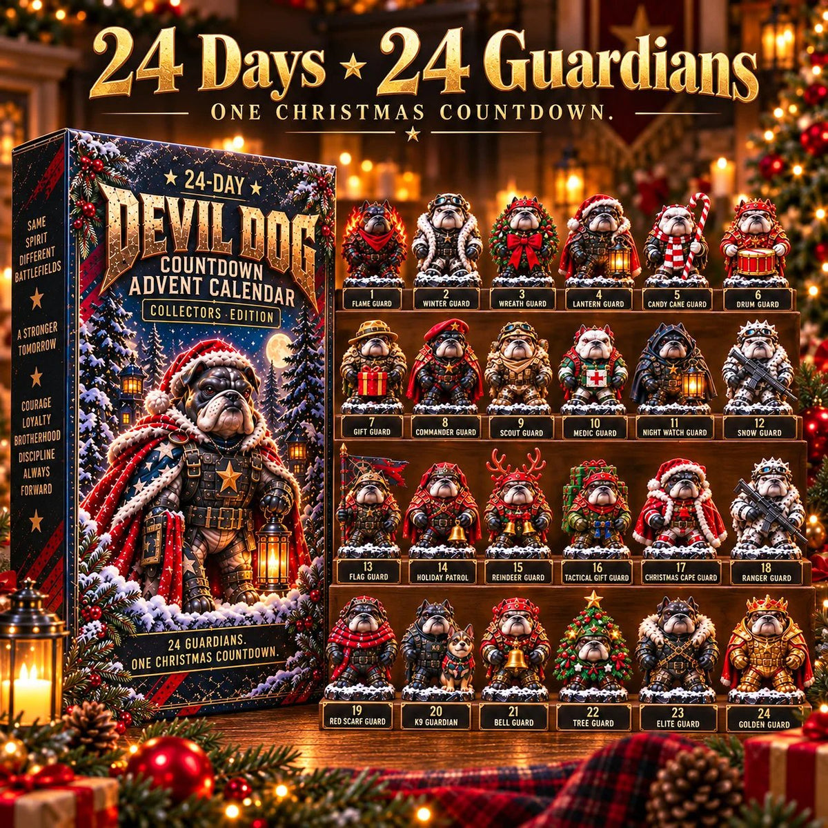 Devil Dog 24-Day Christmas Countdown Advent Calendar