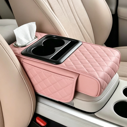 2026 Upgraded Model High-quality leather Multifunctional Car Armrest Cushion