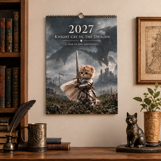 2027 Knight Cat vs. The Dragon Calendar