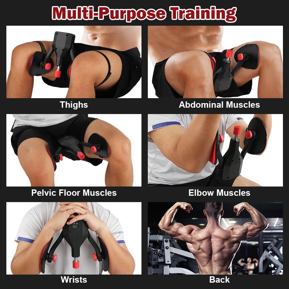 Pelvic & Inner Thigh Exerciser Strengthen Core, Improve Posture & Toning, Unisex Design