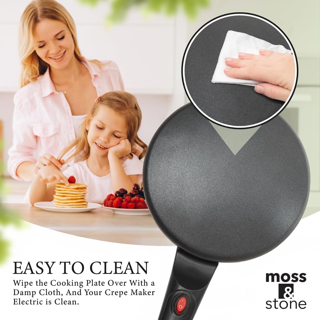 8-inch Electric Crepe Maker - Start every morning right with the perfect homemade cr pe