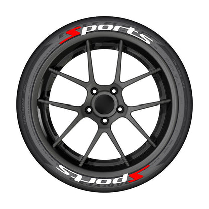 4Pcs 3D Car Tire Stickers Waterproof Universal Wheel Decals | Motorcycle Auto Exterior Accessories