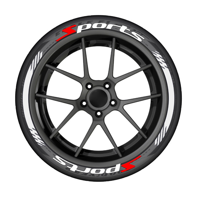 4Pcs 3D Car Tire Stickers Waterproof Universal Wheel Decals | Motorcycle Auto Exterior Accessories