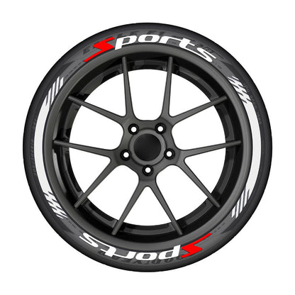 4Pcs 3D Car Tire Stickers Waterproof Universal Wheel Decals | Motorcycle Auto Exterior Accessories