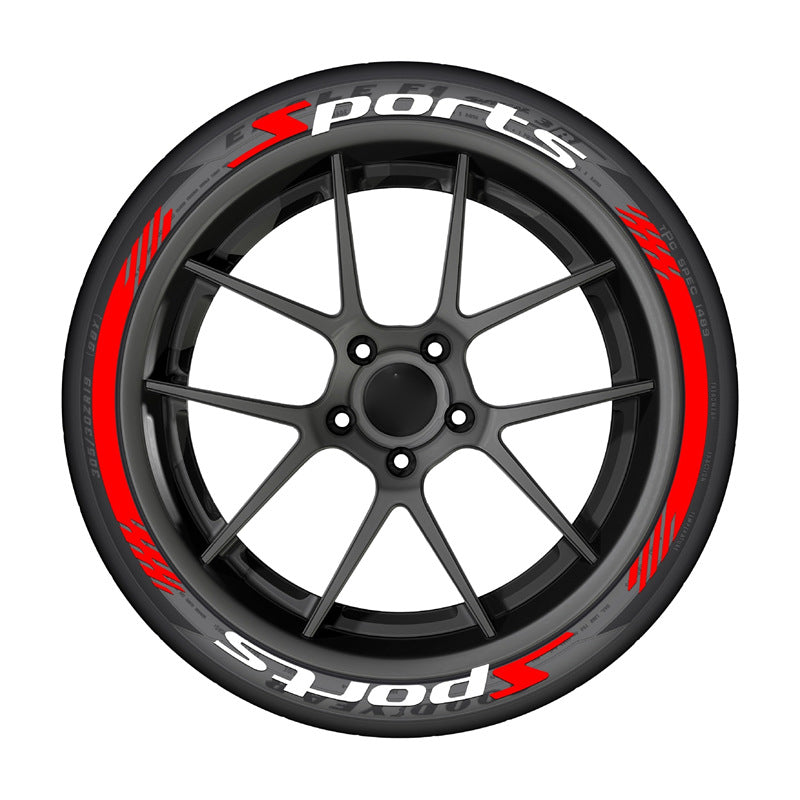 4Pcs 3D Car Tire Stickers Waterproof Universal Wheel Decals | Motorcycle Auto Exterior Accessories