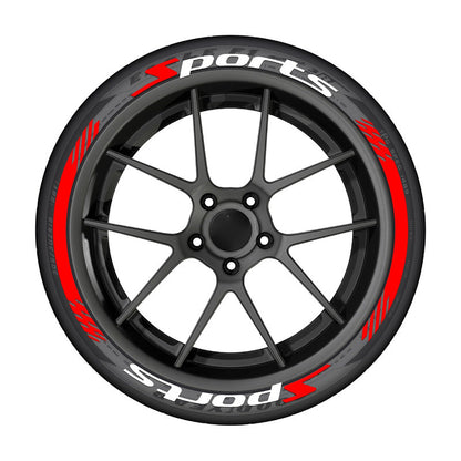 4Pcs 3D Car Tire Stickers Waterproof Universal Wheel Decals | Motorcycle Auto Exterior Accessories