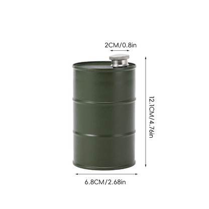 350ml/750ml Oil Drum Anti-rust Leak-proof No Odor Portable Wine Storage Food Grade Camping Whisky Flagon Wine Jug