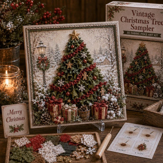 3D-kerststof-poke-art-set & Get