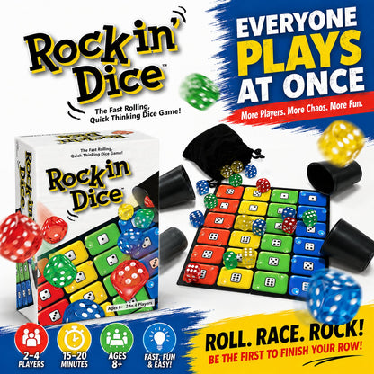 Rocking Dice Game for Family Game Night & Parties