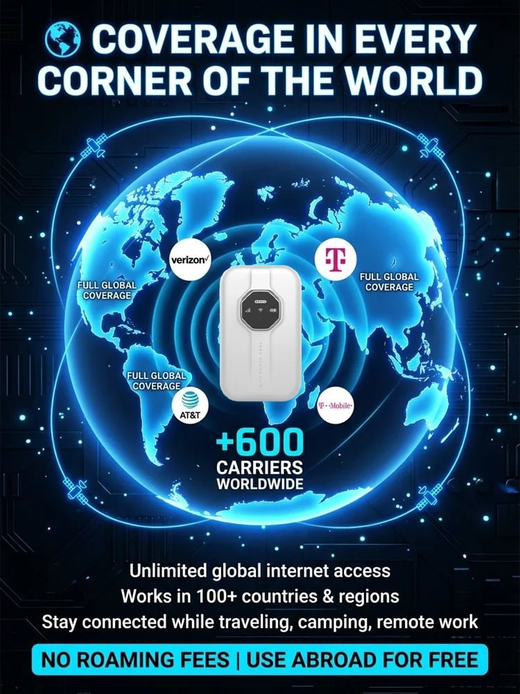 This Week's Special Price $37.99-- [Power on and use] All-network portable wifi