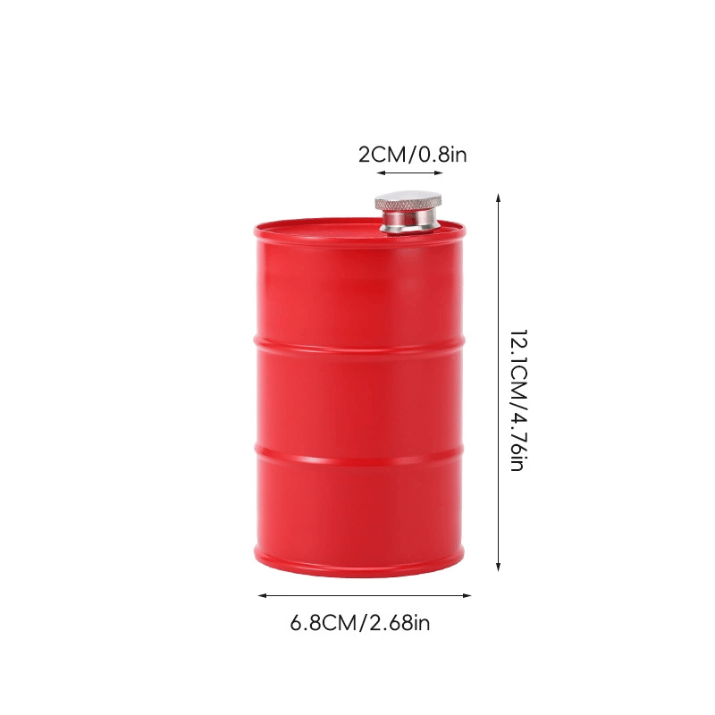 350ml/750ml Oil Drum Anti-rust Leak-proof No Odor Portable Wine Storage Food Grade Camping Whisky Flagon Wine Jug