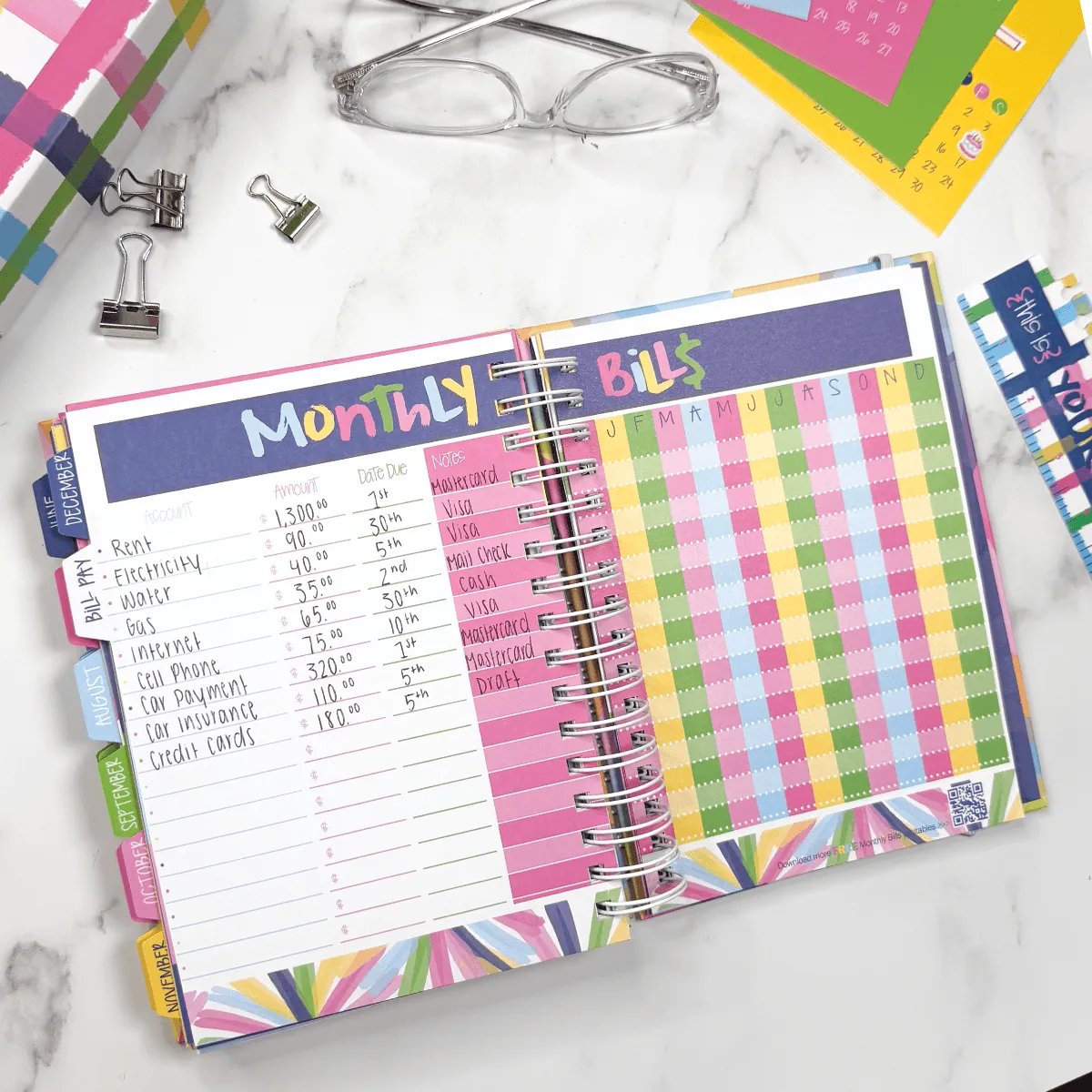 2027 2028 Reminder Binder 24-Month All-in-One Life Planner