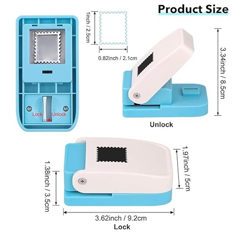 3D Stamp Shape Punch Ideal for Scrapbooking, Journals, Paper Crafts, DIY Projects & Cardstock