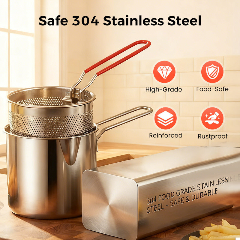 2026 Arrivals R304 Stainless Steel Multifuntional Fryer