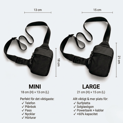 Travel Sling Bag Discreet Secure Sling Pack Keeps Valuables Safe