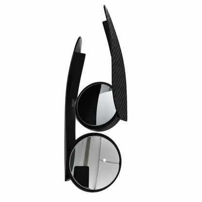2-Pack Car Side Mirror Rain Visors with 360 Blind Spot Mirrors Clearer View for Safer Driving