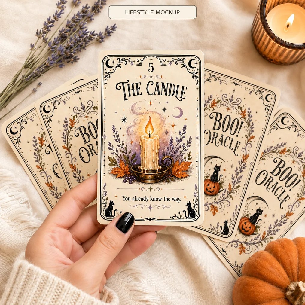 31 Nights of Halloween Oracle Deck | 31 Daily Spooky Messages for October