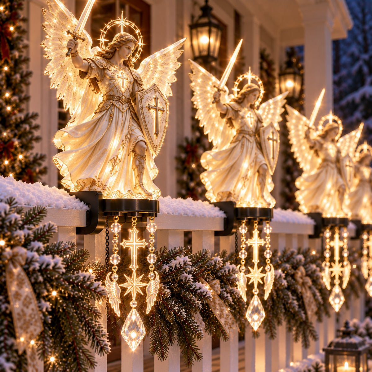 Sacred Christmas Railing Lights