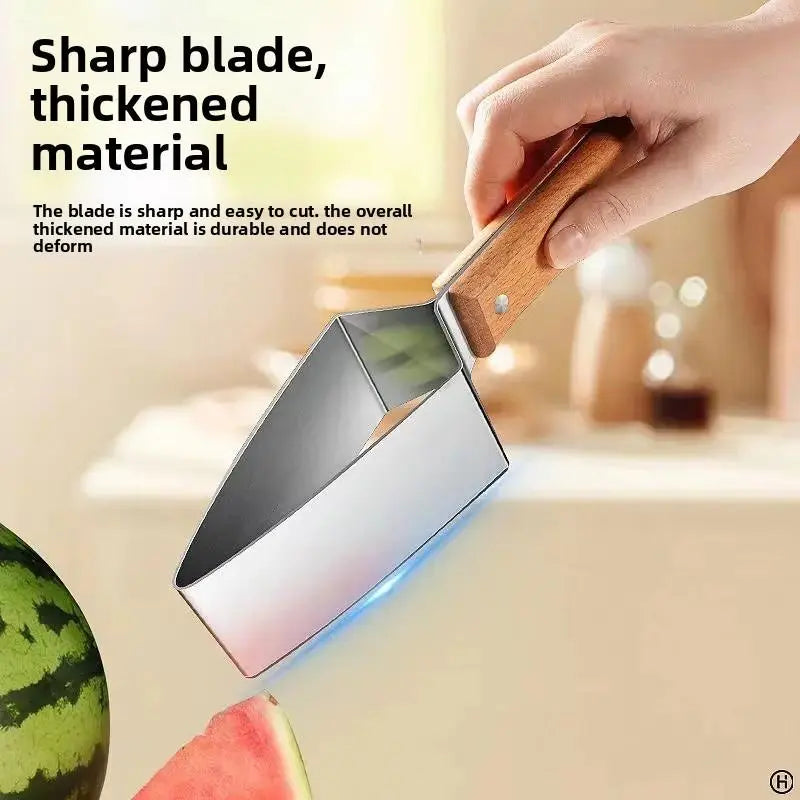 2PCS-Stainless steel watermelon slicer, multi-functional fruit slicer, fruit divider, watermelon cutting tool