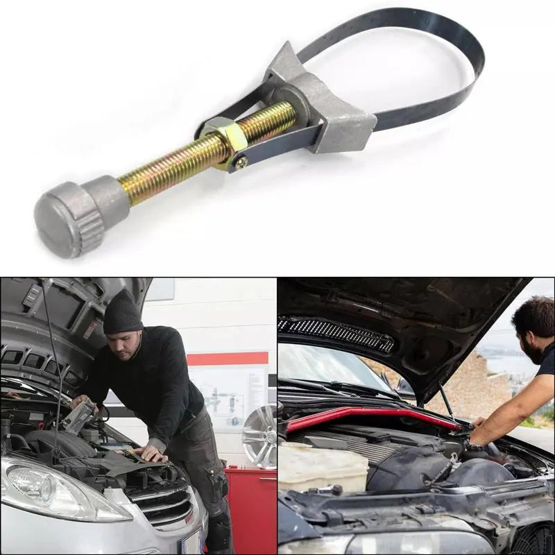 Auto Car Diameter Adjustable Oil Filter Removal Strap Wrench Tool,Car Oil Filter Wrench