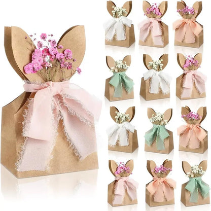 Easter Bunny Ear Kraft Bags | Cute Party Gift & Candy Packaging