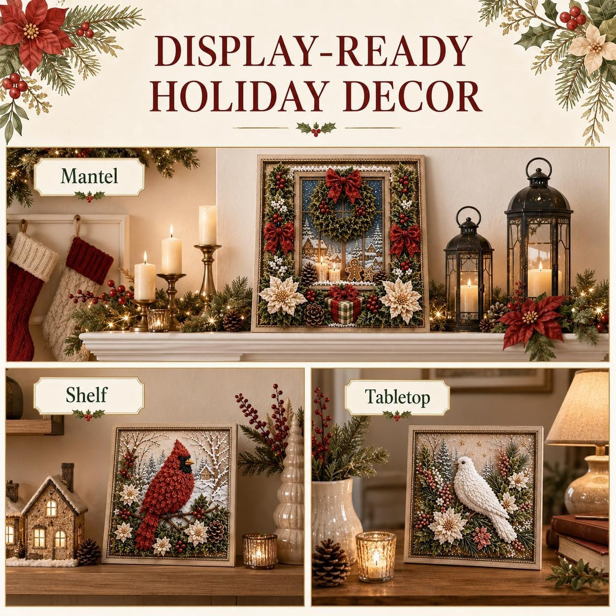 3D Christmas Fabric Stamping Set