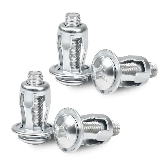 30Pcs Heavy-Duty Carbon Steel Button Rivet Locking Nuts Set