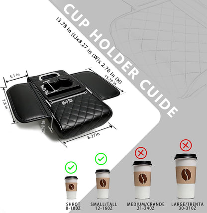 2026 Upgraded Model High-quality leather Multifunctional Car Armrest Cushion