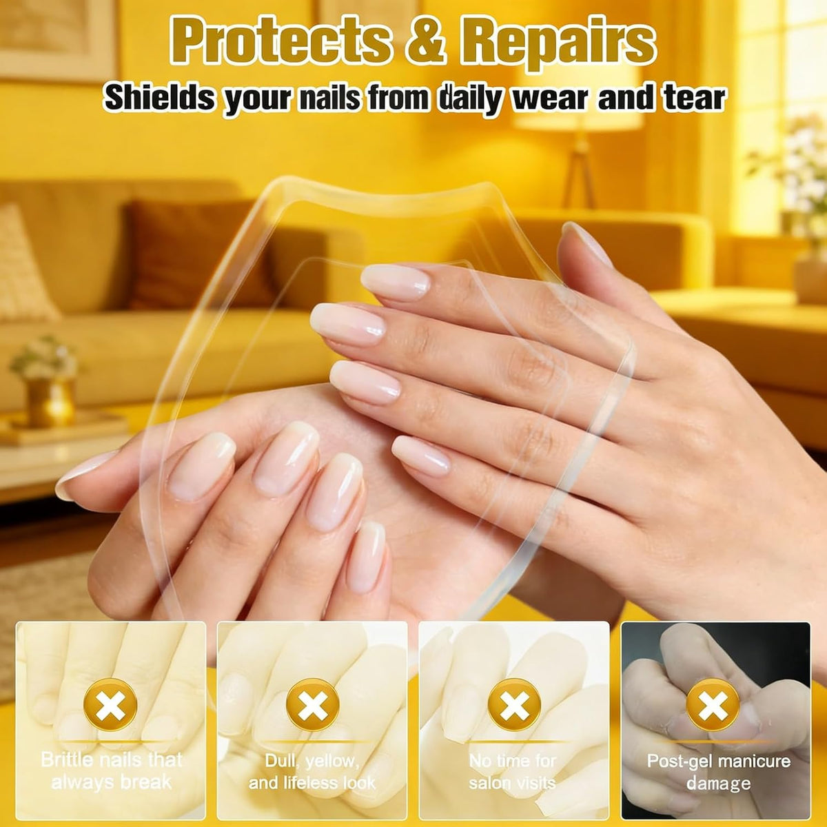 3 Days Nail Care, Keratin Amino Acid Nail Care, Strengthening and Hydration, for Dry, Weak & Fragile Nails