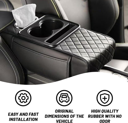 2026 Upgraded Model High-quality leather Multifunctional Car Armrest Cushion