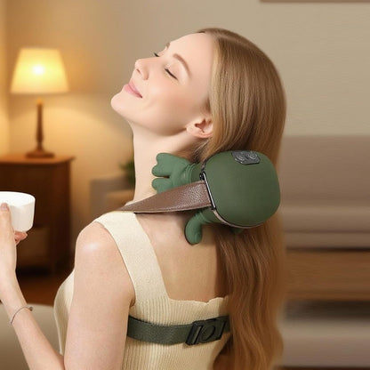 3D Shiatsu Neck & Shoulder Massager with Soothing Heat - Deep Tissue Kneading for Back & Neck Pain Relief