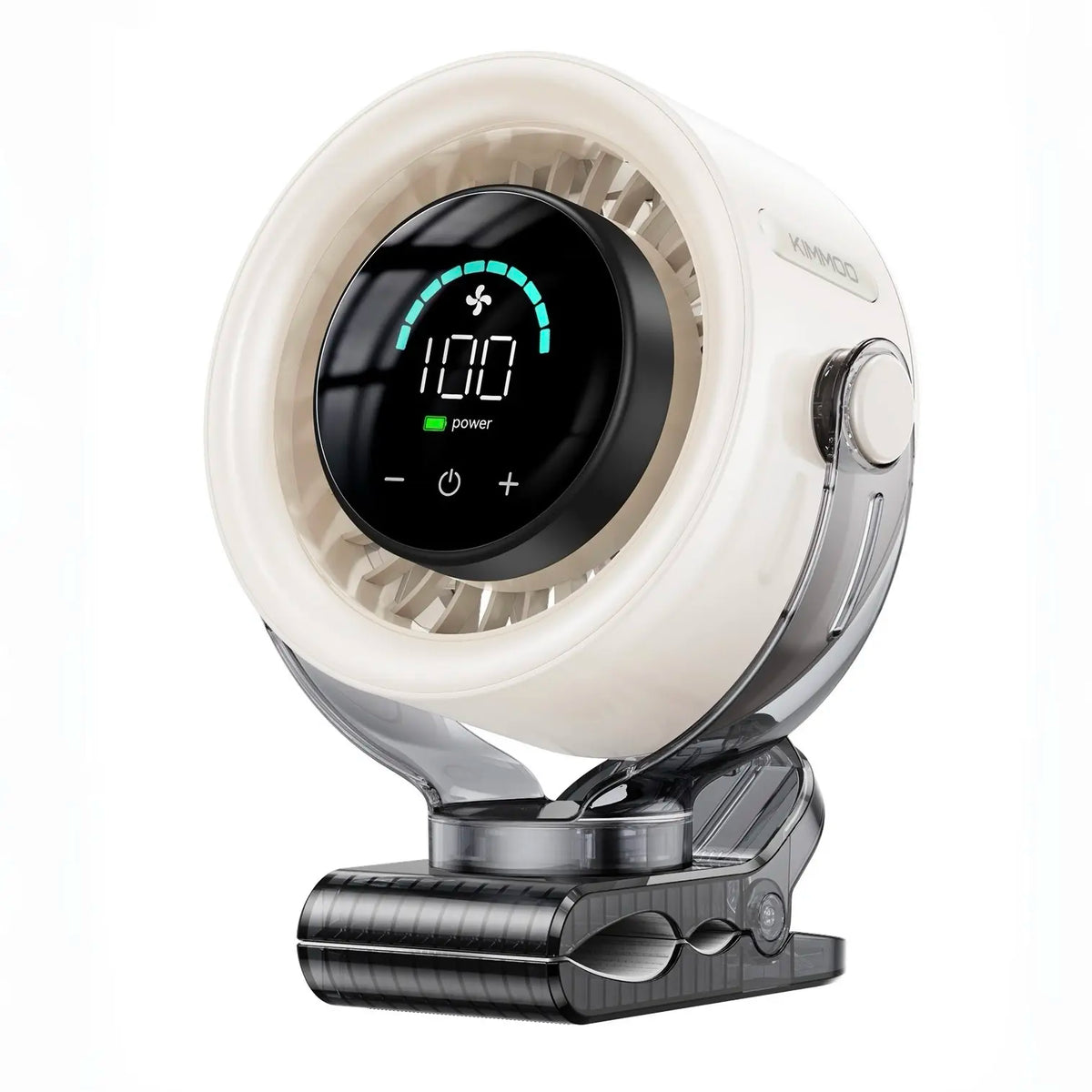 4000mAh 360 Rotatable Clip Fan with LED Display