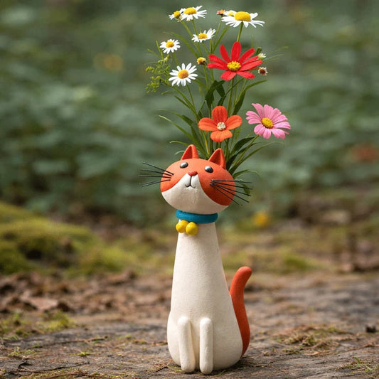 2026 Mother's Day Gifts-- Unique Cat Shaped Flower Vase