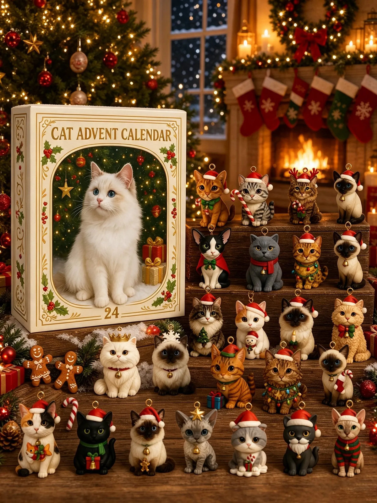 Advent Calendar 2026 Cat Advent Calendar - Giftfor Adults Friends CatOwners and Lovers Christmas Holiday Countdown Gift
