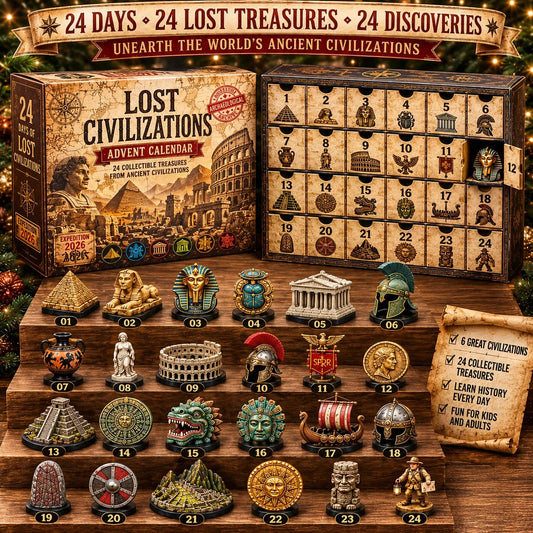 2026 Lost Civilizations Archaeological Discovery Advent Calendar | 24 Ancient Treasures from 6 Great Civilizations