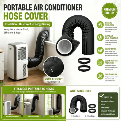 2026! AC Pipe Insulation Cover reusable. Protects pipes & adds a clean look. Easy to install. A simple home upgrade!