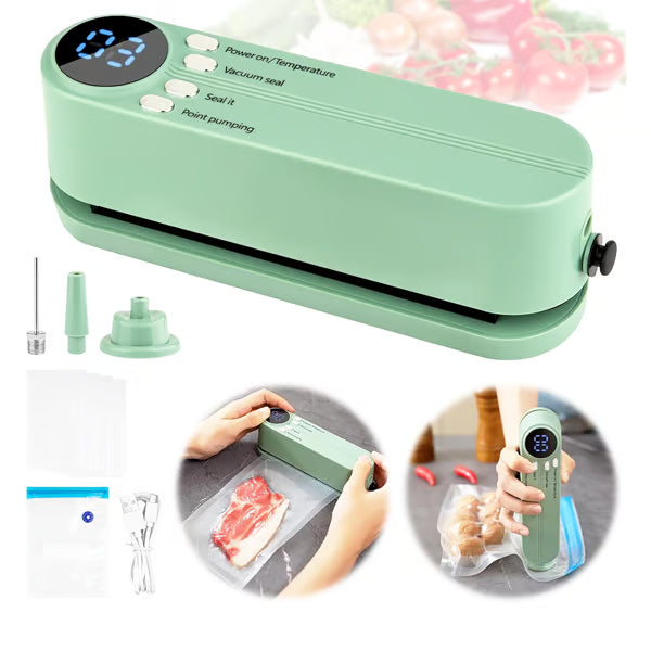 Mini Vacuum Bag Sealer Cordless Handheld Food Sealing Machine