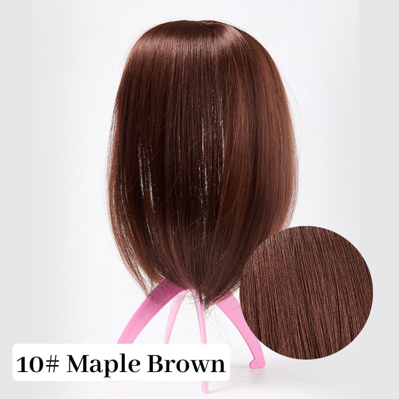 Superior Quality-Natural Hair Toppers With Bangs For Women