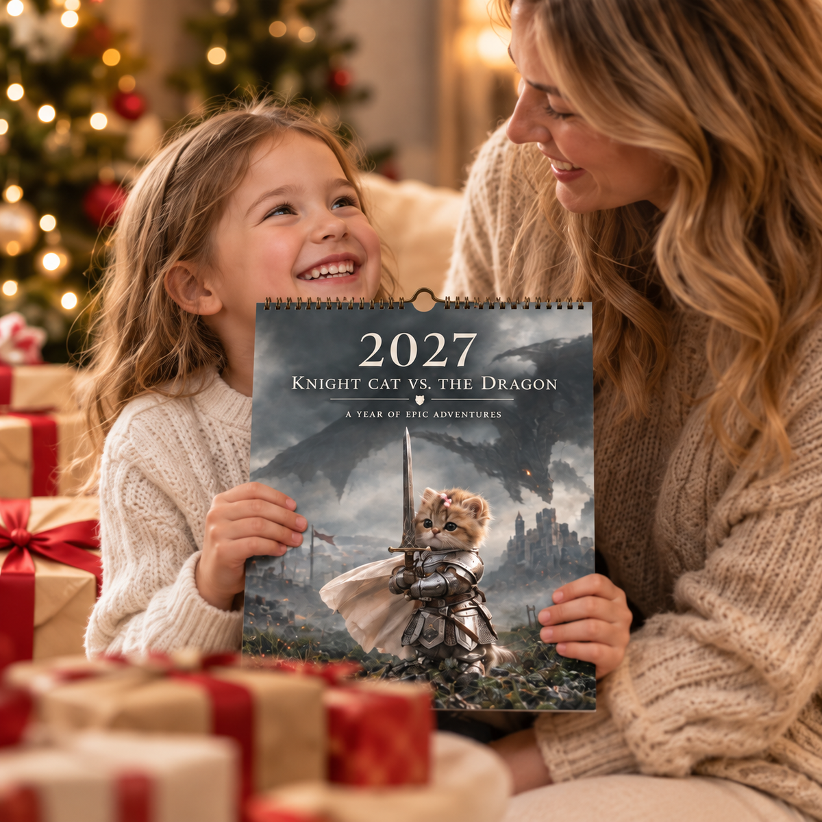 2027 Knight Cat vs. The Dragon Calendar
