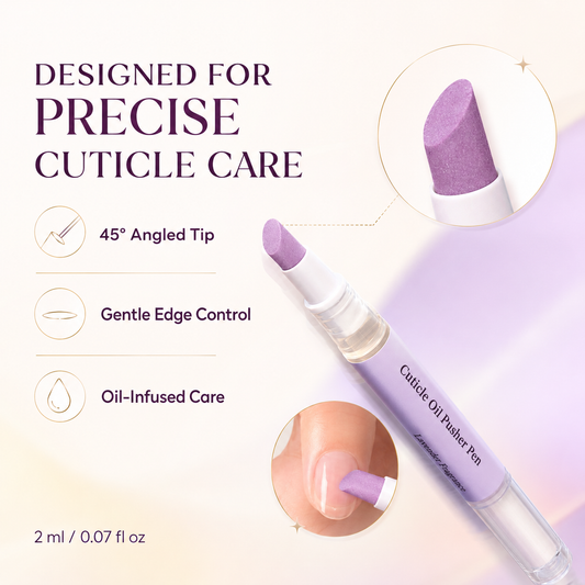 2-in-1 Cuticle Oil Pen Precision Pusher + Nourishing Oil for Salon-Worthy Nails at Home