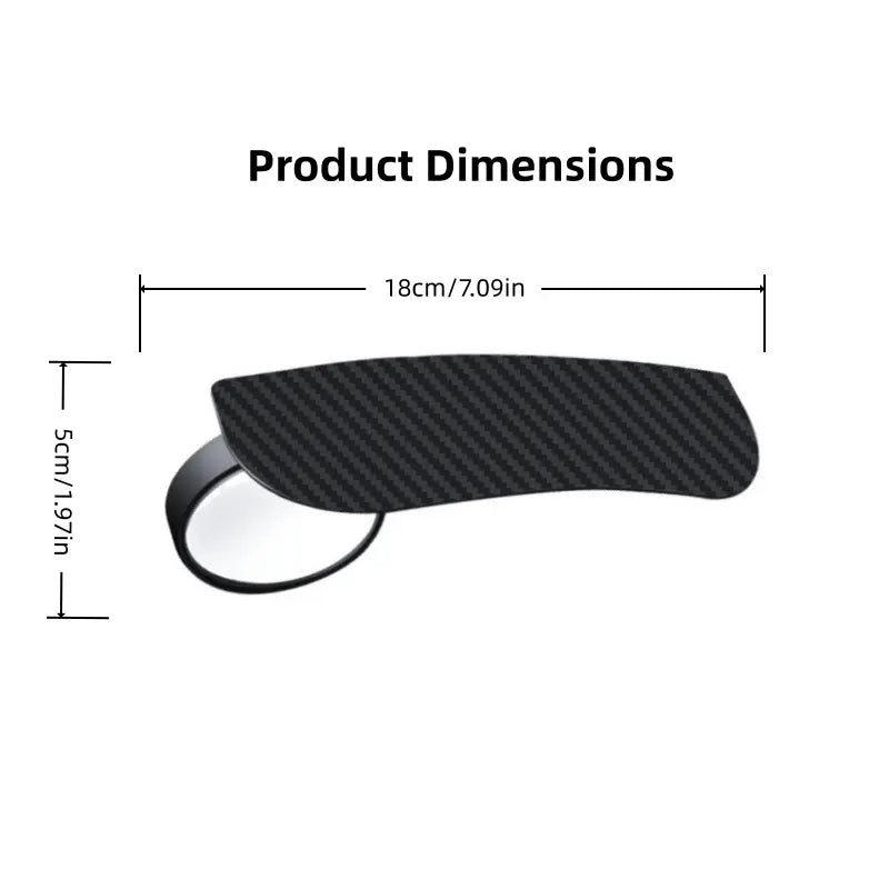 2-in-1 Rearview Mirror Rain Visor with 360 Blind Spot Mirror!