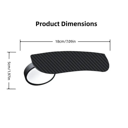 2-in-1 Rearview Mirror Rain Visor with 360 Blind Spot Mirror!
