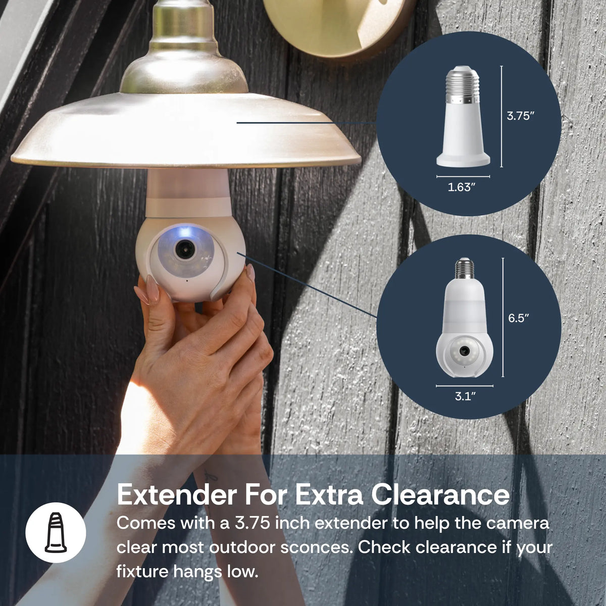 360 Light Bulb Security Camera Wireless AI Home Surveillance System